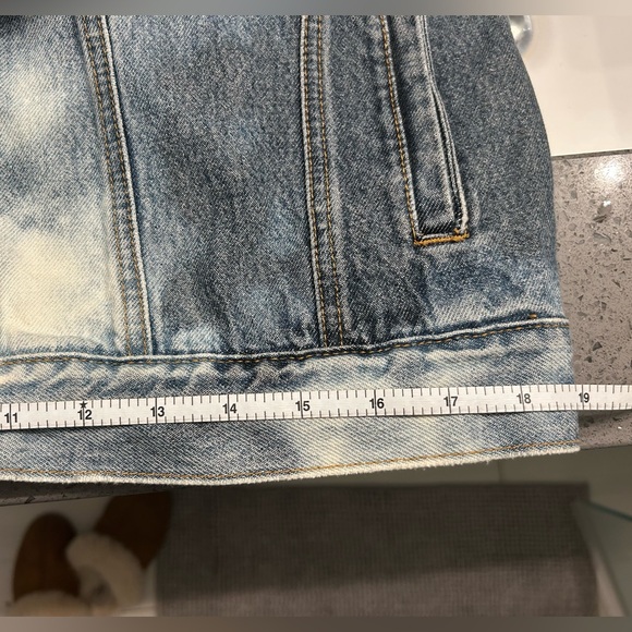 Acid wash distressed denim vest - Picture 8 of 11